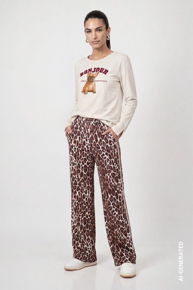 Camiseta MONARI con estampado perrito