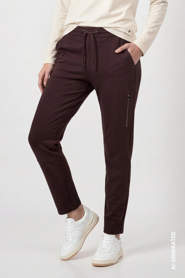 Pantalón MONARI joggers marrón chocolate