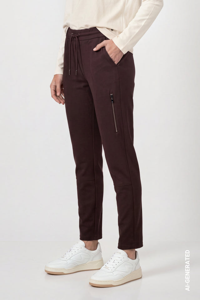 Pantalón MONARI joggers marrón chocolate