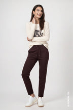 Pantalón MONARI joggers marrón chocolate