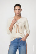 Camiseta MONARI estampado mujer