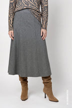 Falda MONARI lanosa en gris marengo