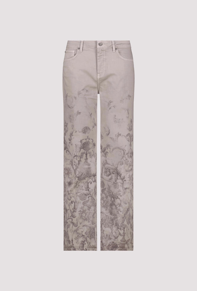 Pantalón MONARI vaquero con estampado ornamental
