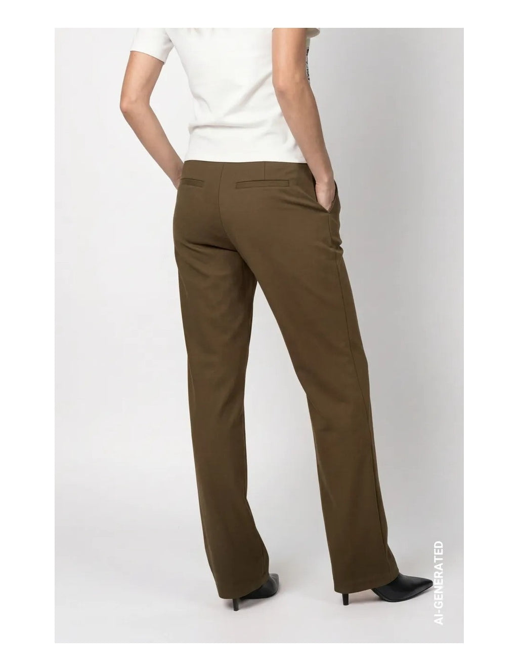 Pantalón MONARI jogger en verde kaki