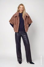 Chaqueta  MONARI  de piel sintética camel
