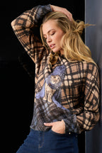 Jersey MONARI de punto con estampado de leopardo