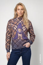 Jersey MONARI de punto con estampado de leopardo