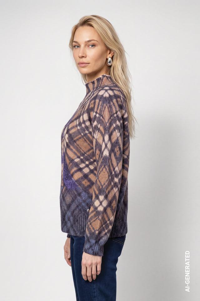Jersey MONARI de punto con estampado de leopardo