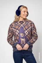Jersey MONARI de punto con estampado de leopardo