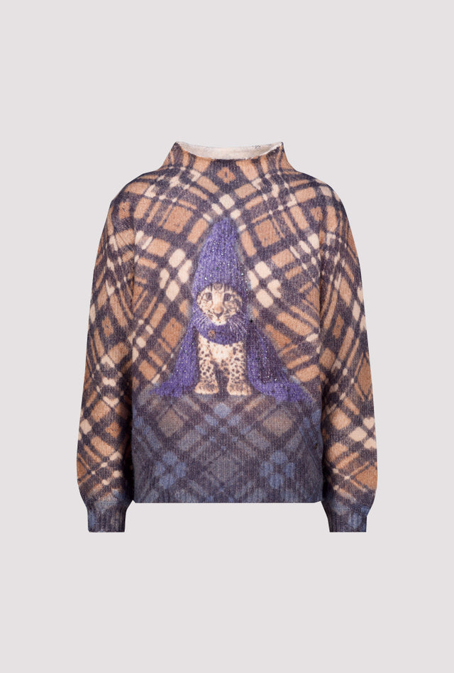 Jersey MONARI de punto con estampado de leopardo
