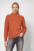 Jersey MONARI de cuello alto naranja