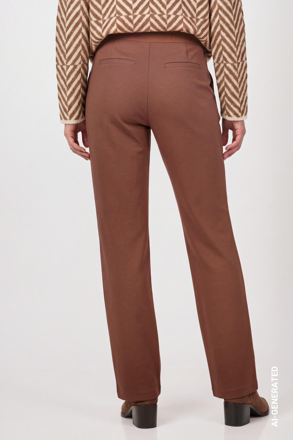 Pantalón MONARI corte jogger color camel
