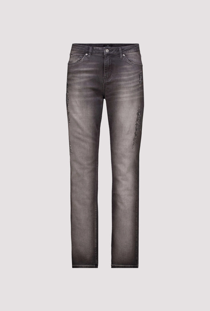 Pantalón MONARI vaquero con detalles de pedrería