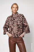 Chaqueta MONARI estampado jacquard de leopardo