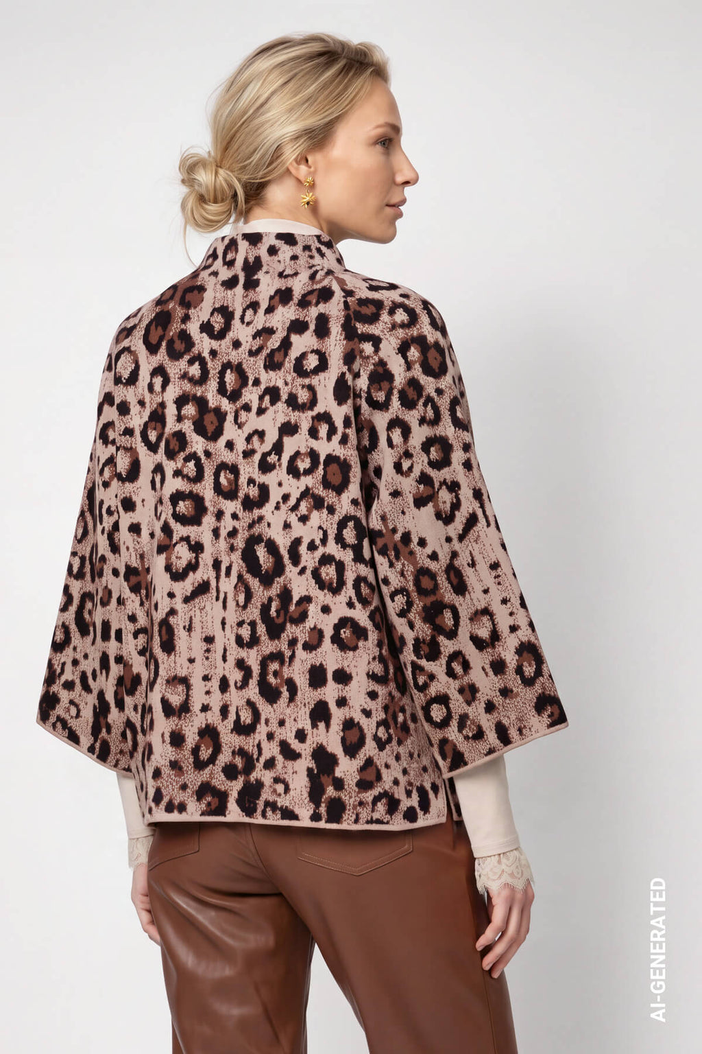 Chaqueta MONARI estampado jacquard de leopardo