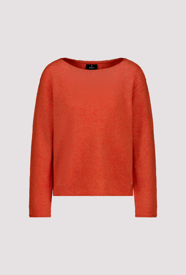 Jersey MONARI de punto color calabaza