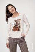Camiseta MONARI con estampado de tigre