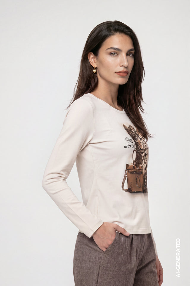 Camiseta MONARI con estampado de tigre