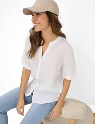 Camisa BRAX FEEL GOOD de lino azul clarito