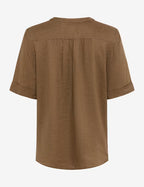 Camisa BRAX FEEL GOOD de lino marrón