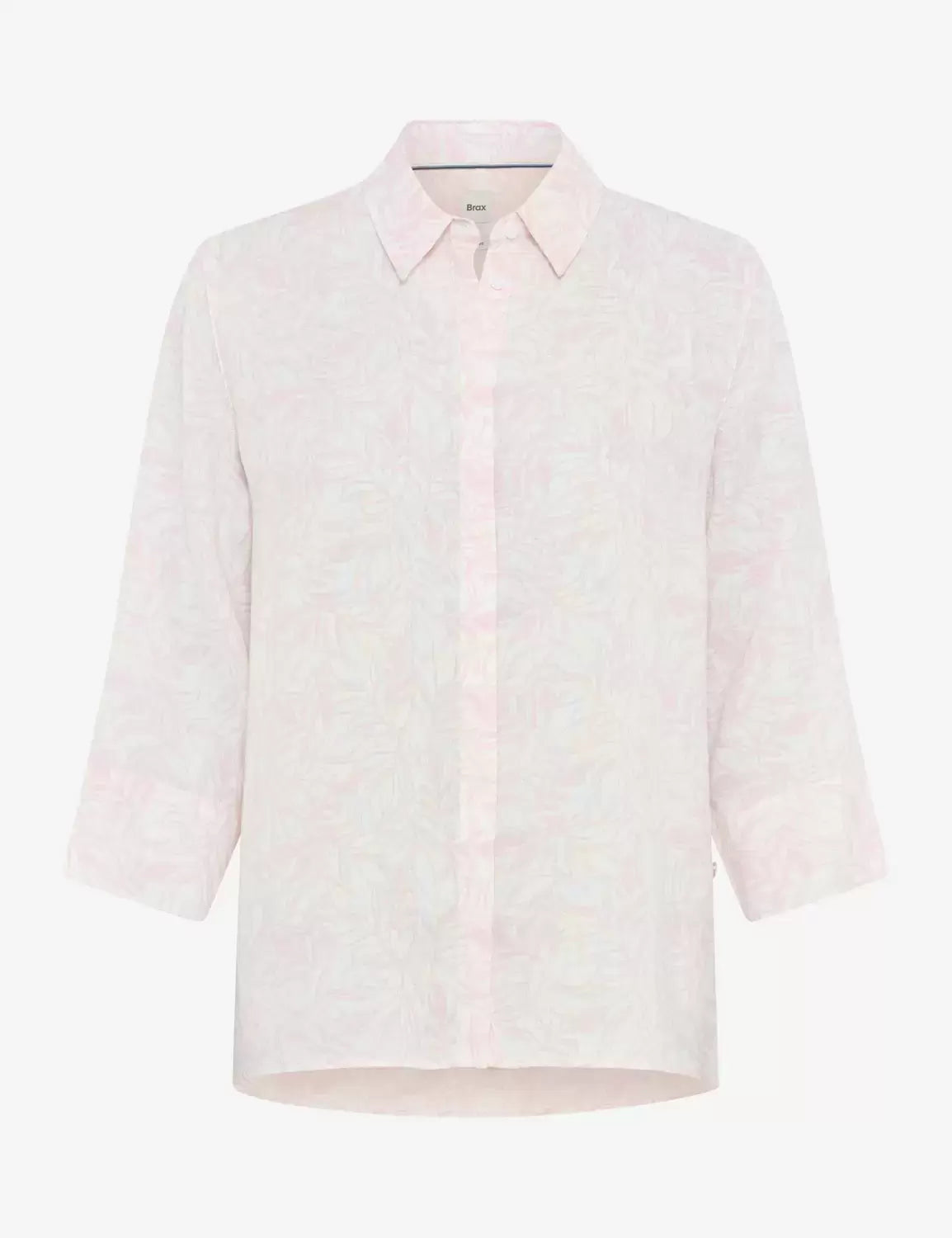 Camisa BRAX FEEL GOOD estampada en rosa suave