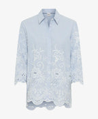 Camisa BRAX FEEL GOOD de rayas con bordado