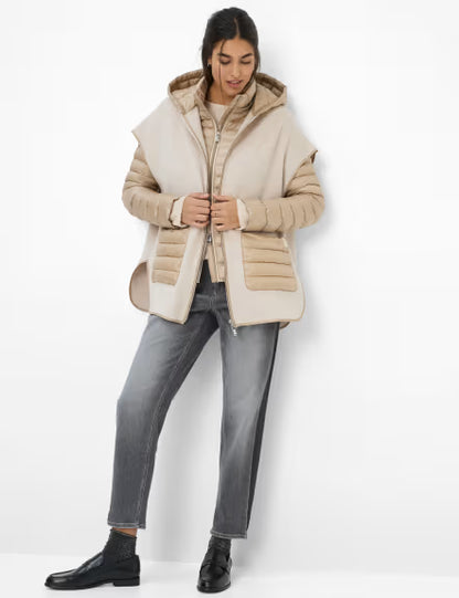 Chaqueta BRAX FEEL GOOD acolchada beige