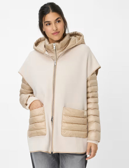 Chaqueta BRAX FEEL GOOD acolchada beige