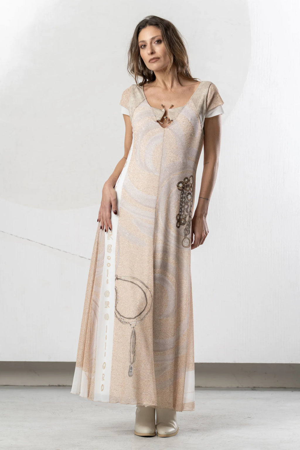 Vestido ELISA CAVALETTI largo estampado integral