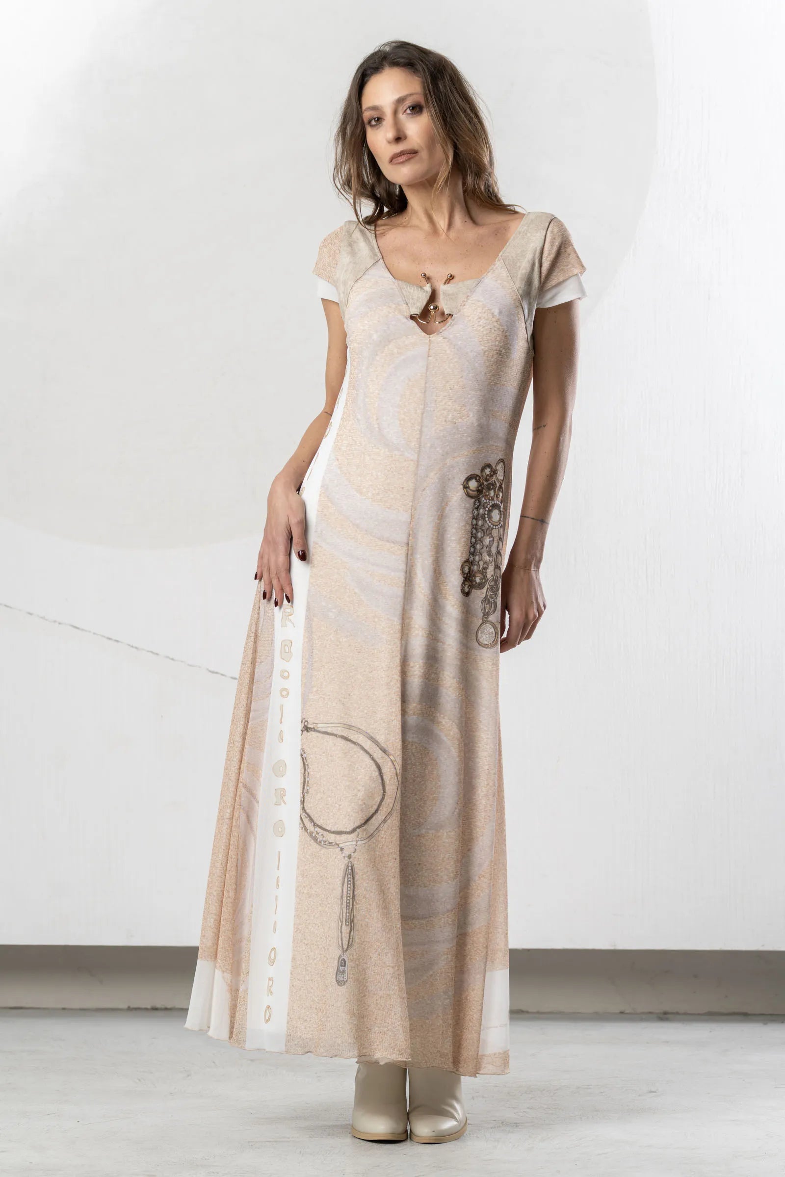 Vestido ELISA CAVALETTI largo estampado integral