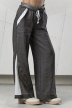 Pantalón ELISA CAVALETTI de lino laminado bronce