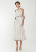 Falda ALBA CONDE midi satinada