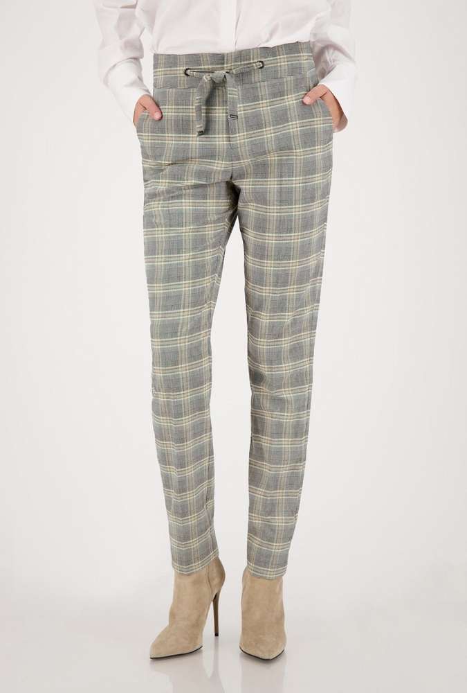 Pantalón MONARI estampado de cuadros