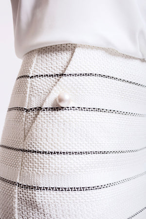 Jupe évasée avec poches latérales