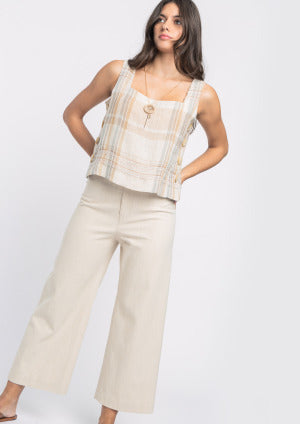 Top ALBA CONDE tirantes cuadros