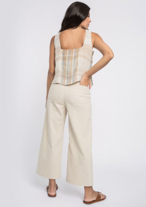 Top ALBA CONDE tirantes cuadros