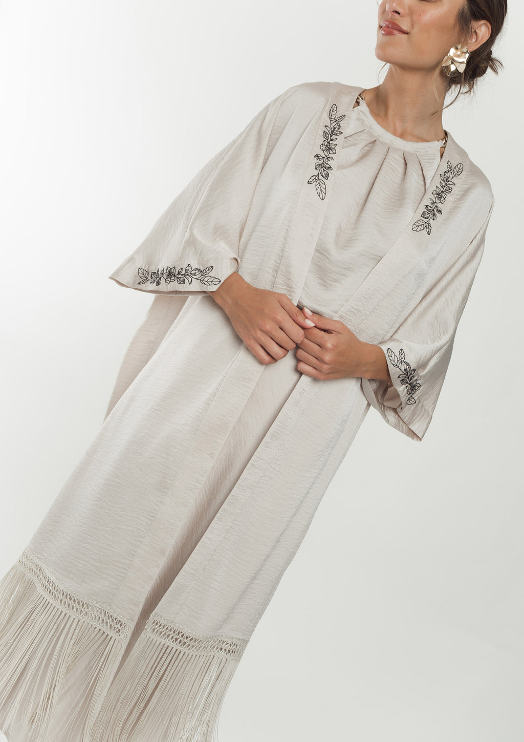 Kimono ALBA CONDE largo amplio satinado