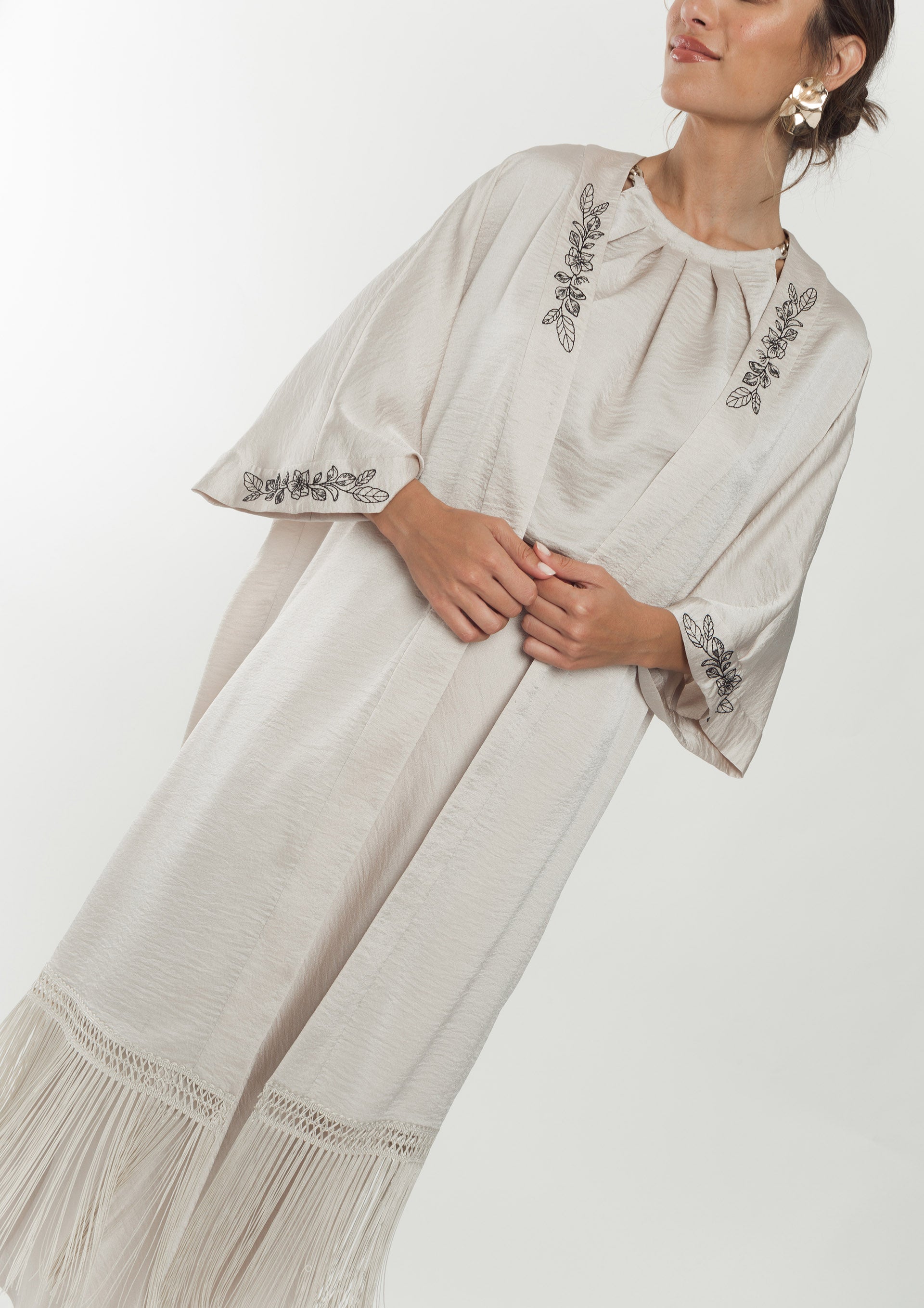 Kimono ALBA CONDE largo amplio satinado