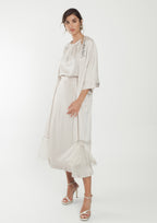 Top ALBA CONDE fluido satinado