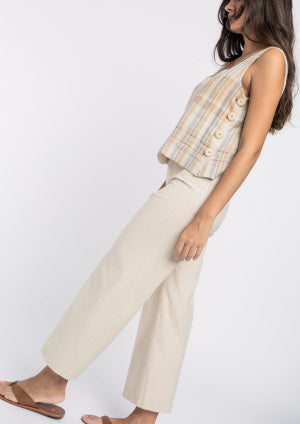 Top ALBA CONDE tirantes cuadros